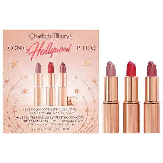 Charlotte Tilbury iconic hollywood lip trio