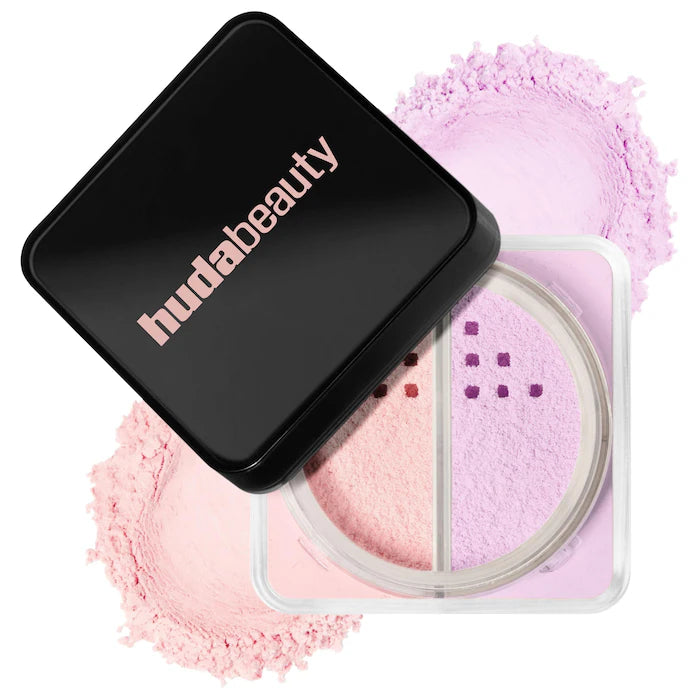 HUDA BEAUTY Easy Bake Loose Powder Brightening + Correcting Duo