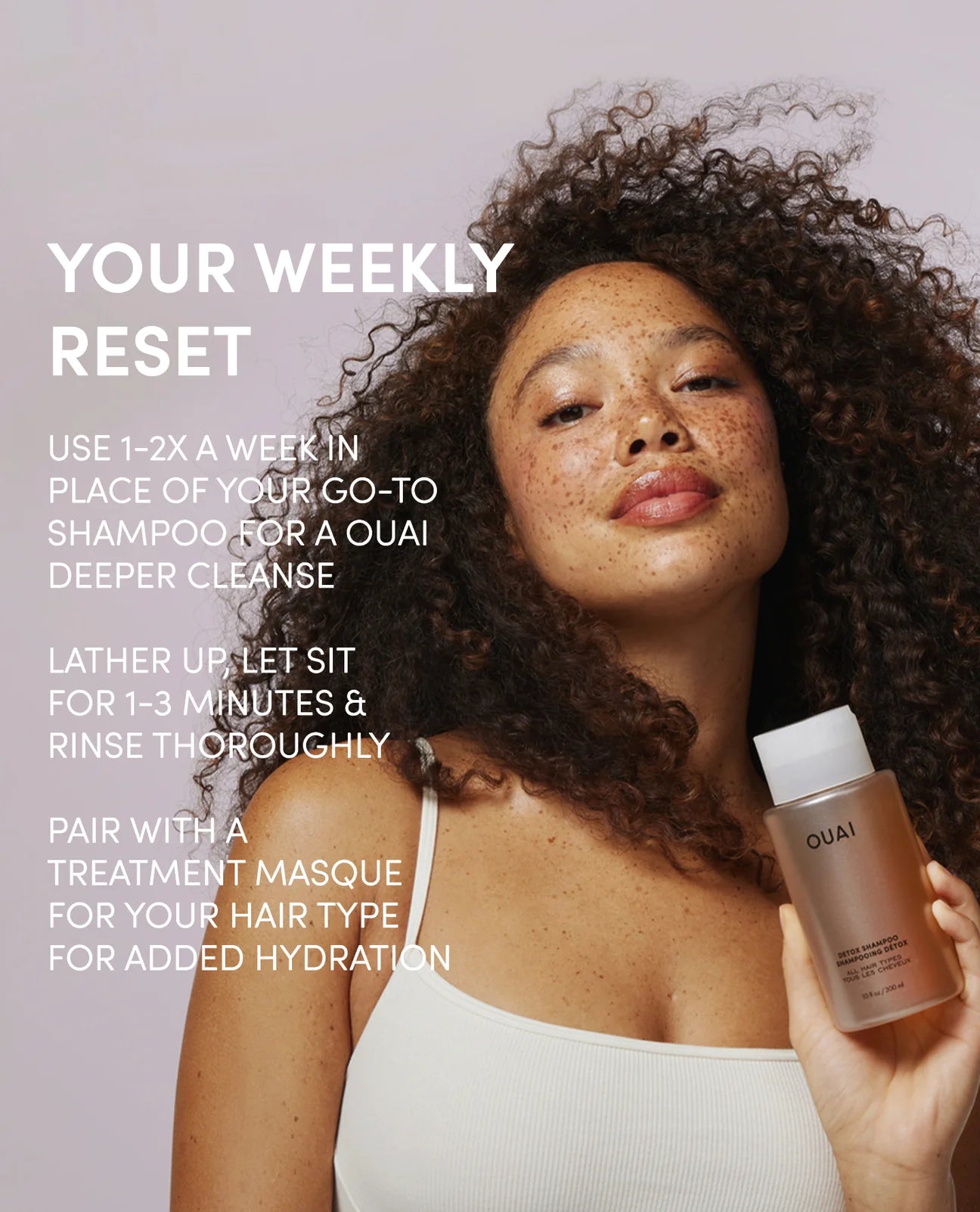 OUAI Detox Clarifying Hair Shampoo