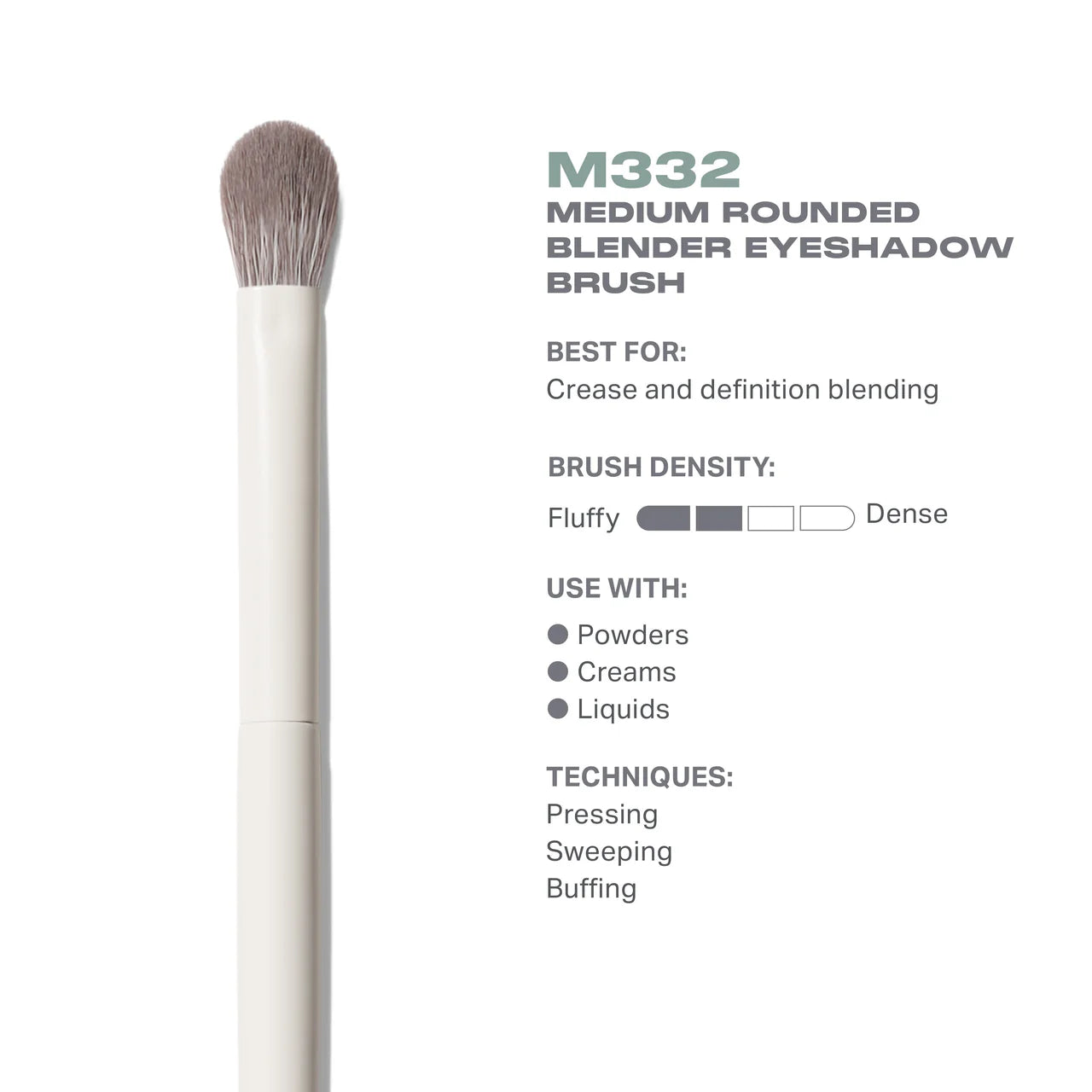 Morphe M332 Medium Rounded Blender Eyeshadow Brush