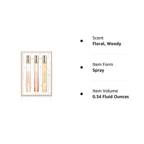 Michael Kors Wonderlust 3 Piece Purse Spray Set for Women