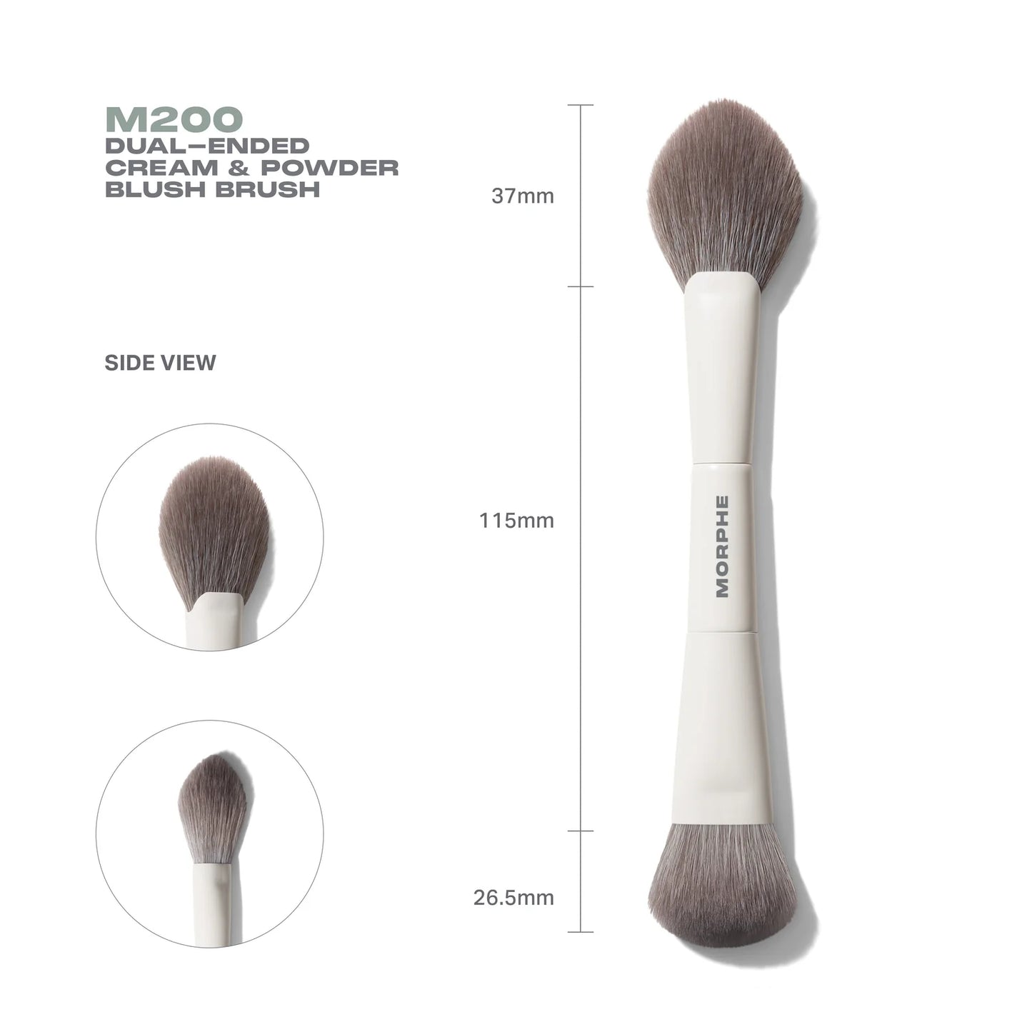 Morphe M200 Dual-Ended Cream & Powder Blush Brush