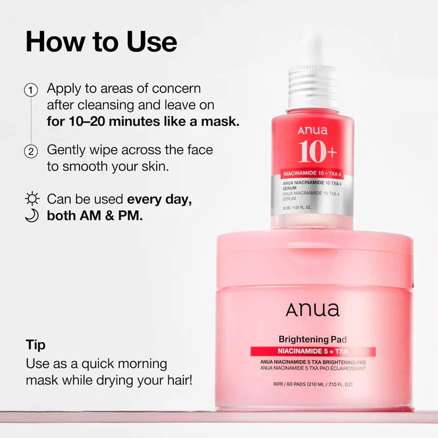Anua Niacinamide 5 TXA Brightening Pad 60 Pads