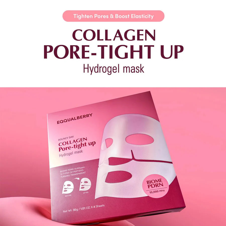 EQQUALBERRY Collagen Pore-tight up Hydrogel Mask (Single Sheet)