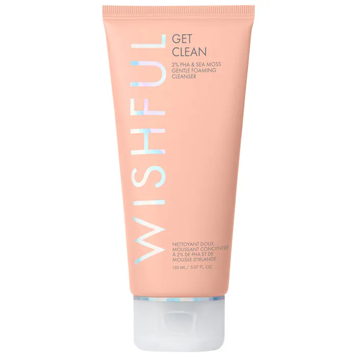 Huda beauty Wishful Get Clean 2% PHA & Sea Moss Gentle Foaming Cleanser 150ml