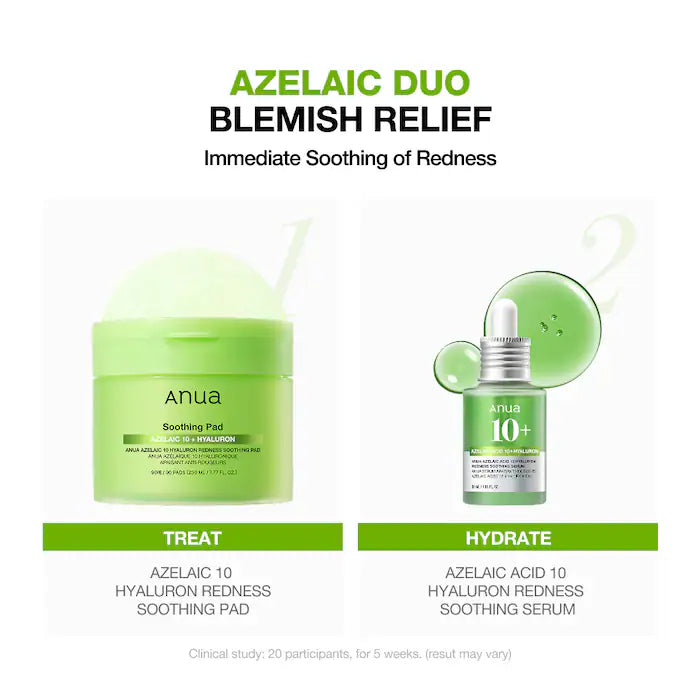 Anua Azelaic Acid 10 Hyaluron Redness Soothing Serum