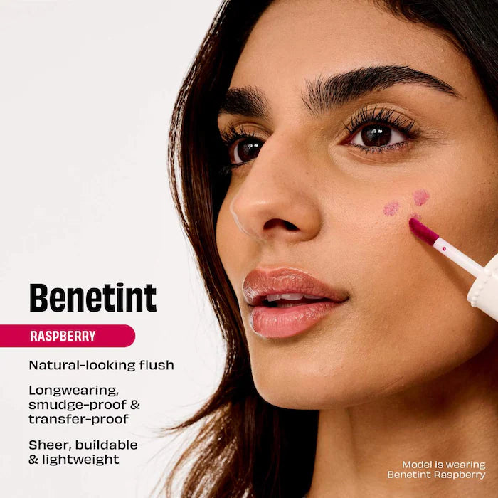 Benetint Liquid Lip + Cheek Blush Stain - Raspberry 6ML