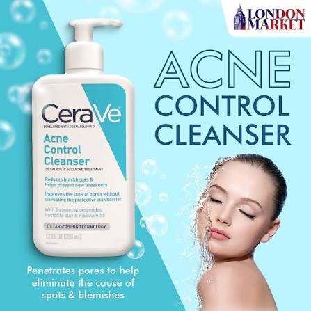 Cera Ve - Acne Control Cleanser for Oily Skin and Blackheads - 355ML