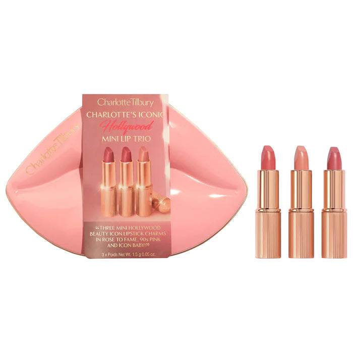 Charlotte Tilbury  Mini Iconic Hollywood Lipstick Trio Gift Set