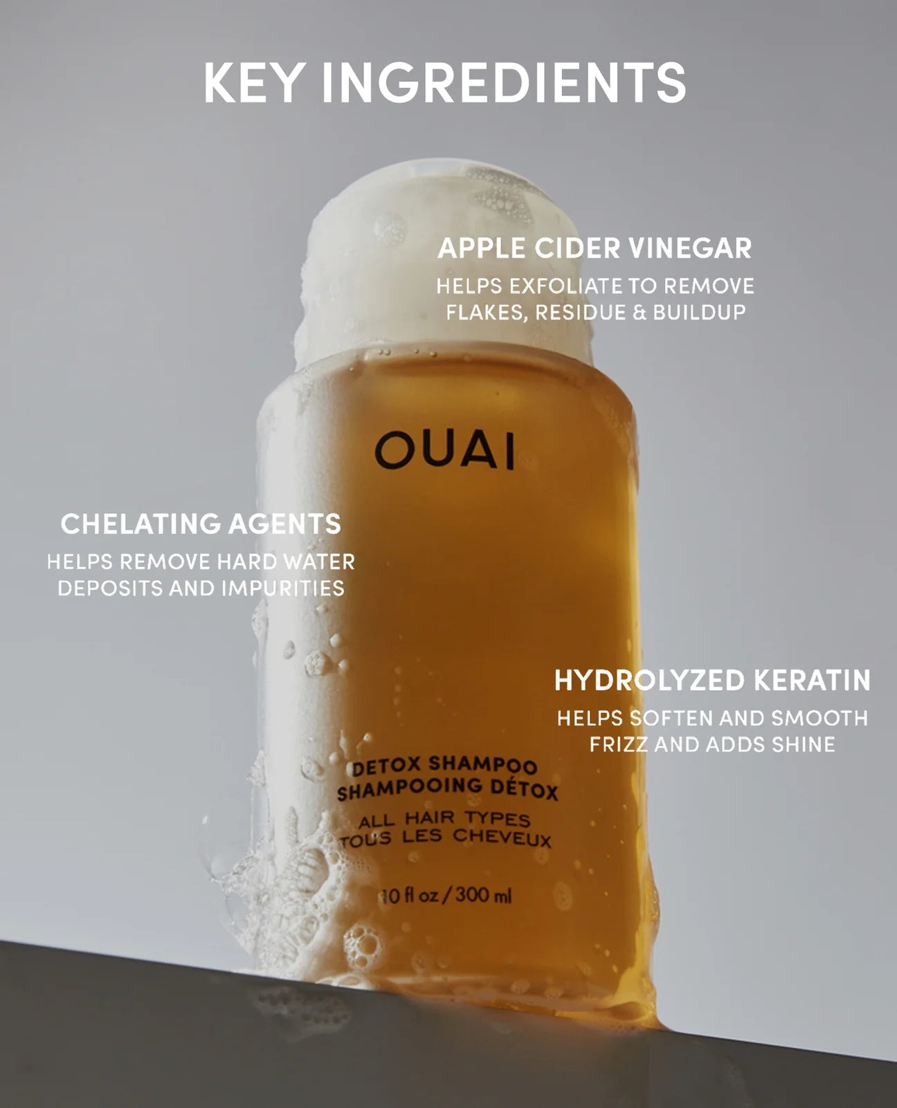 OUAI Detox Clarifying Hair Shampoo