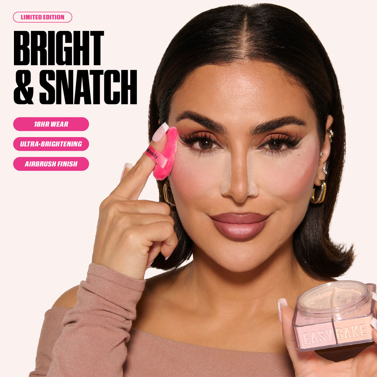 Huda Beauty Easy Bake Duo Loose Powder - Cherry Peach