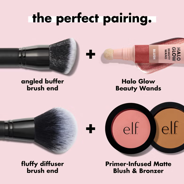 Elf - Cream & Powder Face Brush