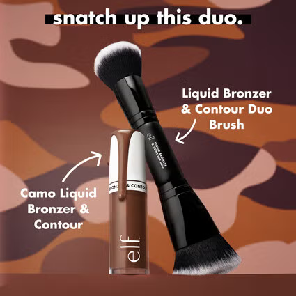 Elf Liquid Bronzer & Contour Duo Brush