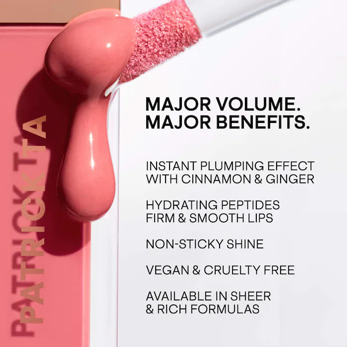PATRICK TA  Major Volume Plumping Lip Gloss