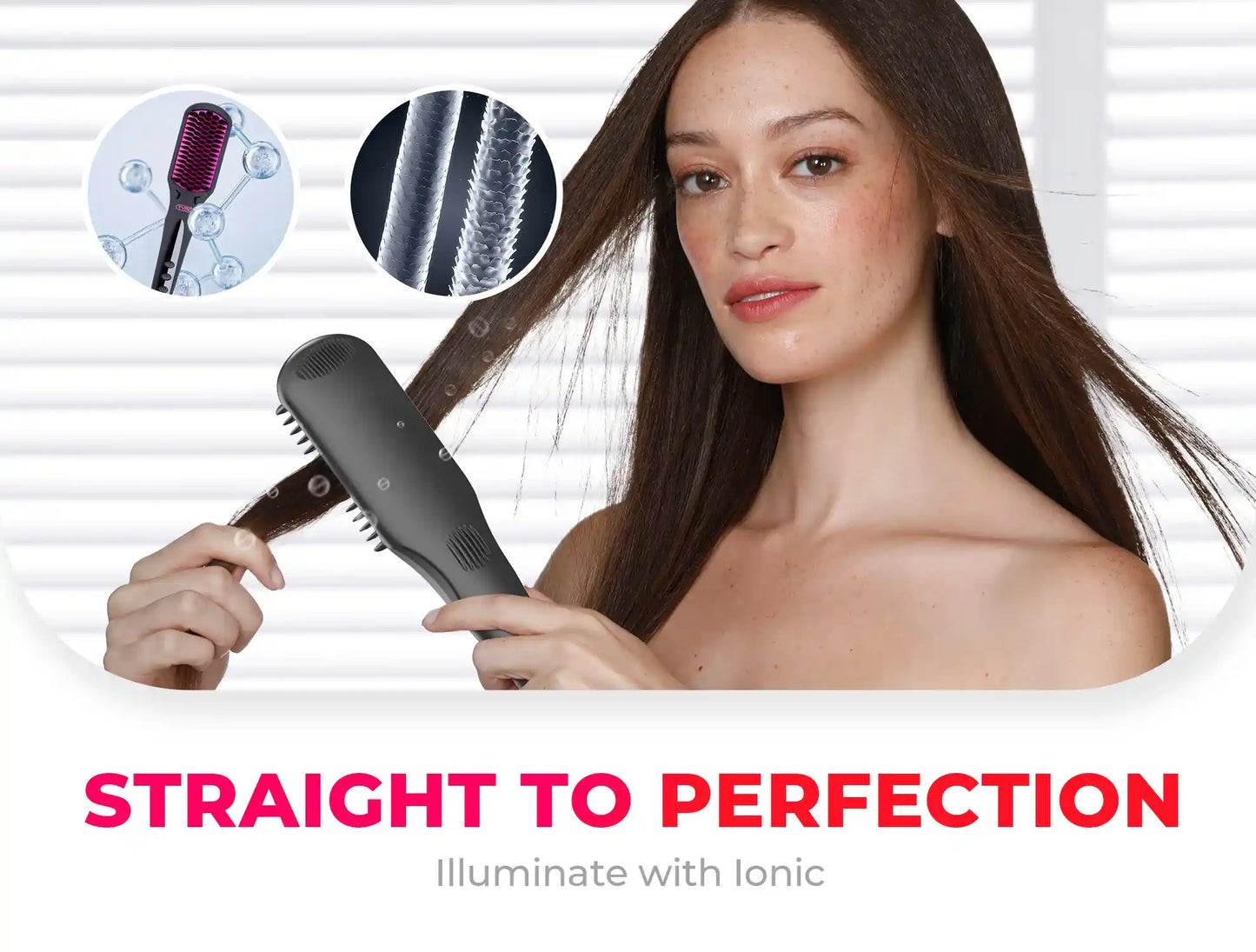 TYMO iONIC - Hair straightening brush