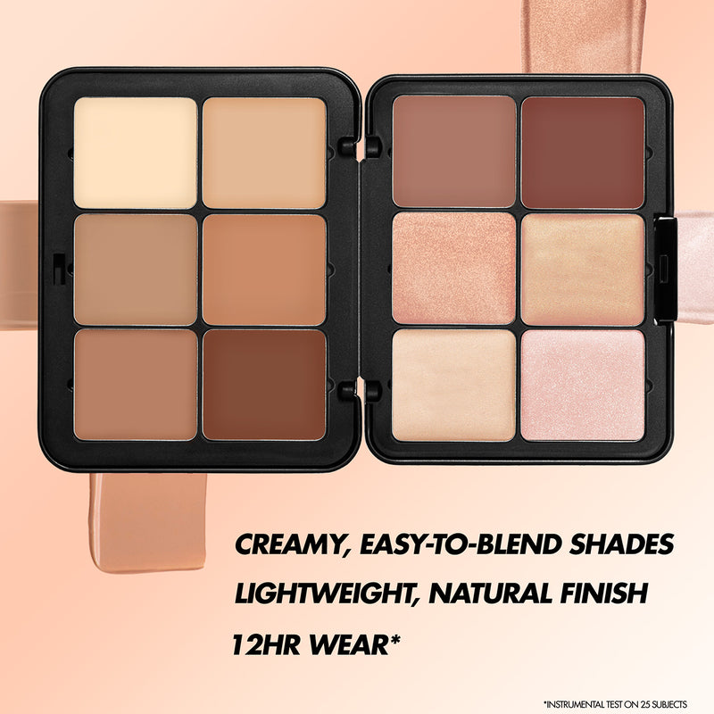 Makeup Forever HD SKIN SCULPTING PALETTE Face sculpt palette: contour, blush & highlight