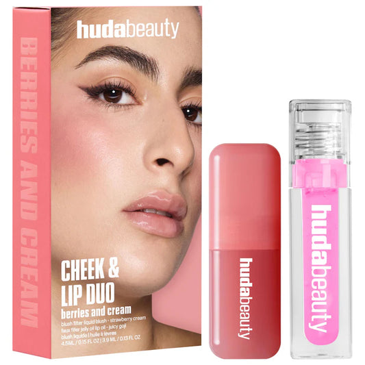 HUDA BEAUTY  Berries and Cream Cheek and Lip Duo