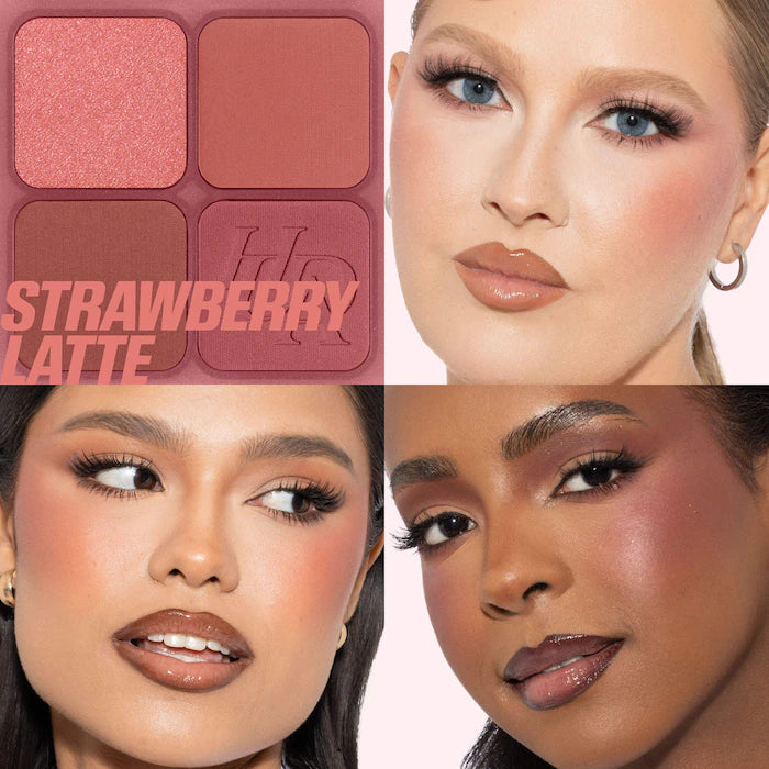 HUDA BEAUTY  Blush Filter Blurring Blushlighters Palette - Strawberry Latte