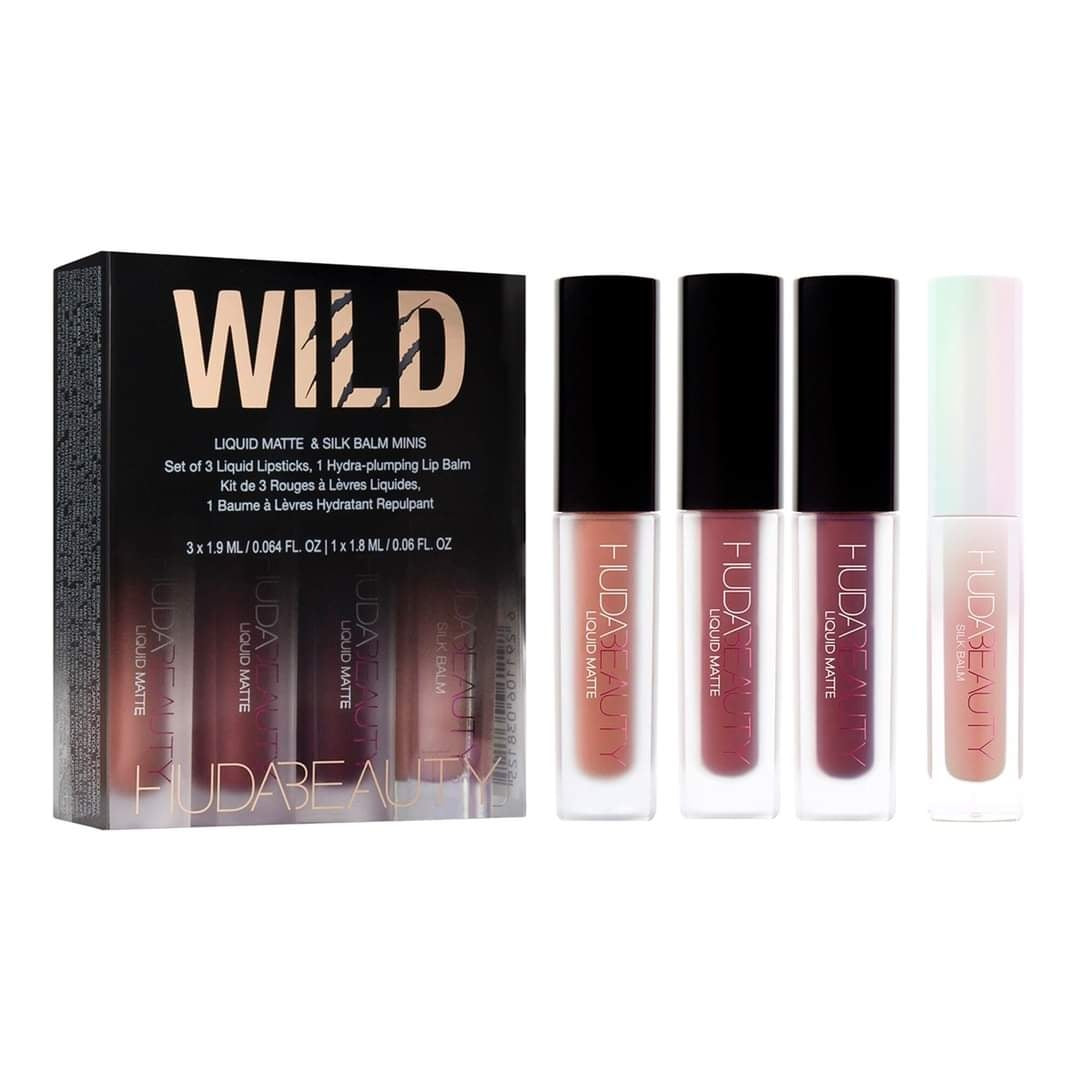 Huda Beauty Liquid Matte Minis Wild Lipstick Set
