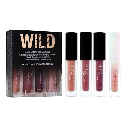 Huda Beauty Liquid Matte Minis Wild Lipstick Set