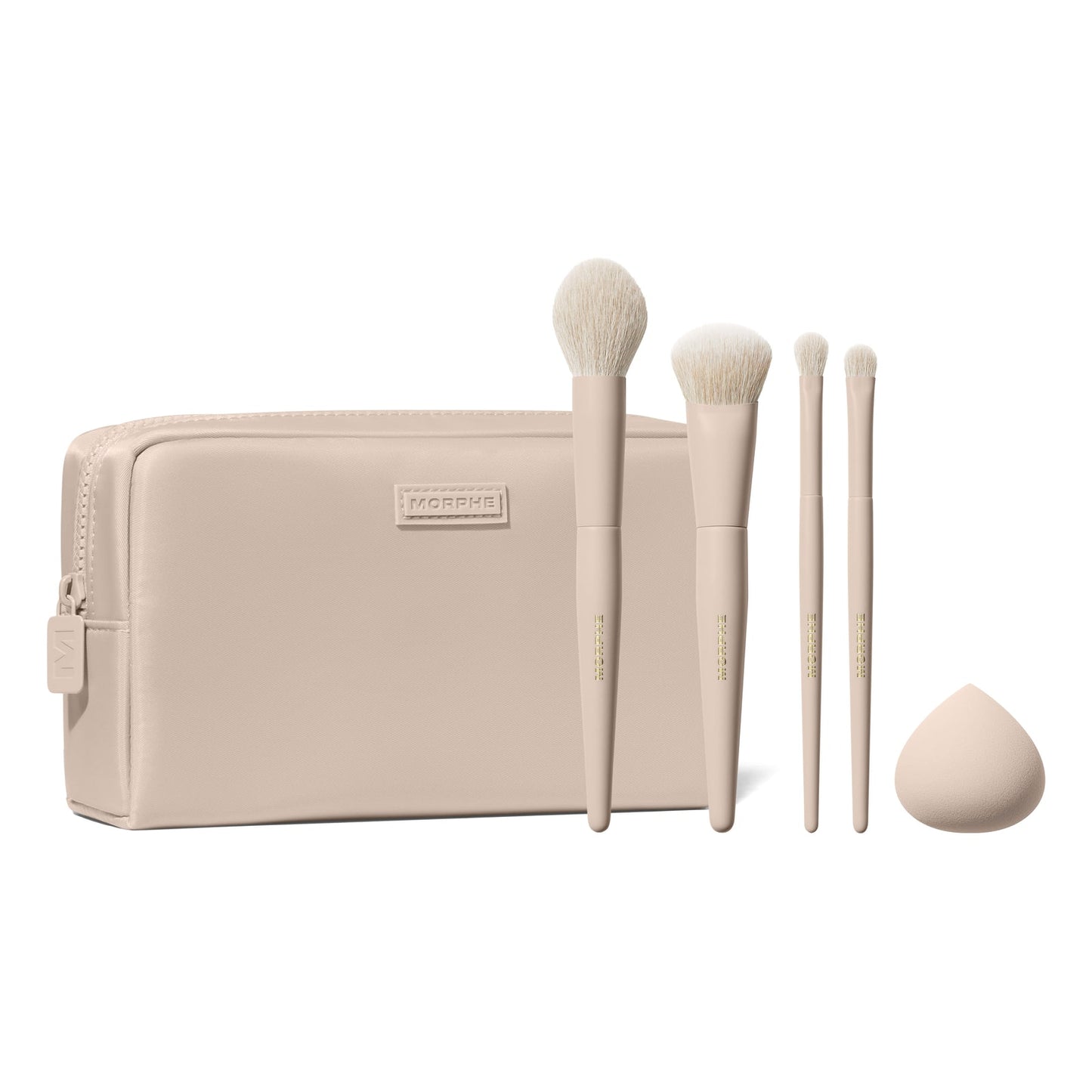 Morphe Oat Latte 5-Piece Face & Eye Brush Set