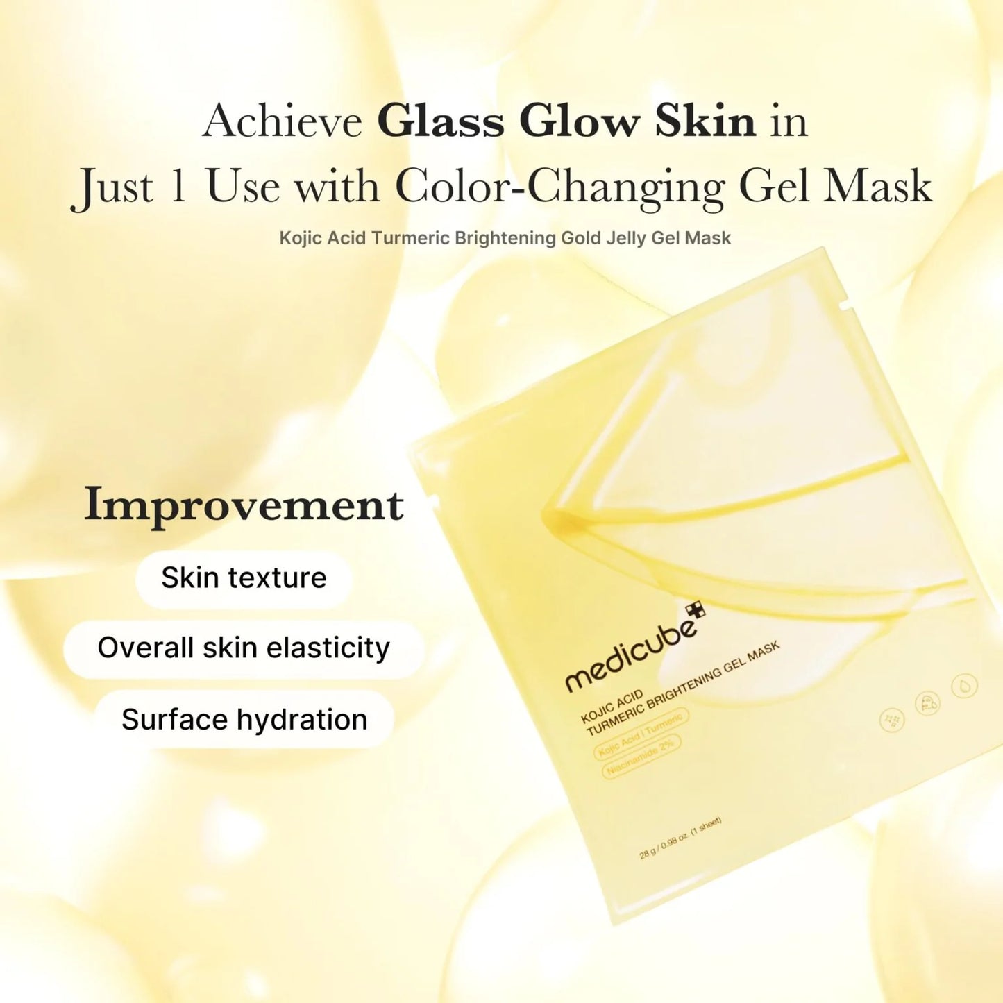 Medicube Kojic Acid Turmeric Gold Jelly Gel Mask