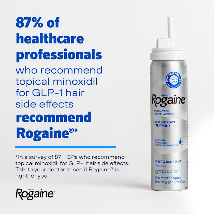 Men's ROGAINE® 5% Minoxidil Unscented Foam - 3-Month Supply