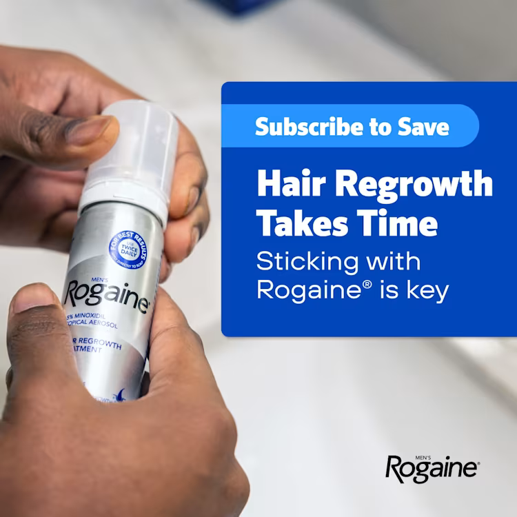 Men's ROGAINE® 5% Minoxidil Unscented Foam - 3-Month Supply