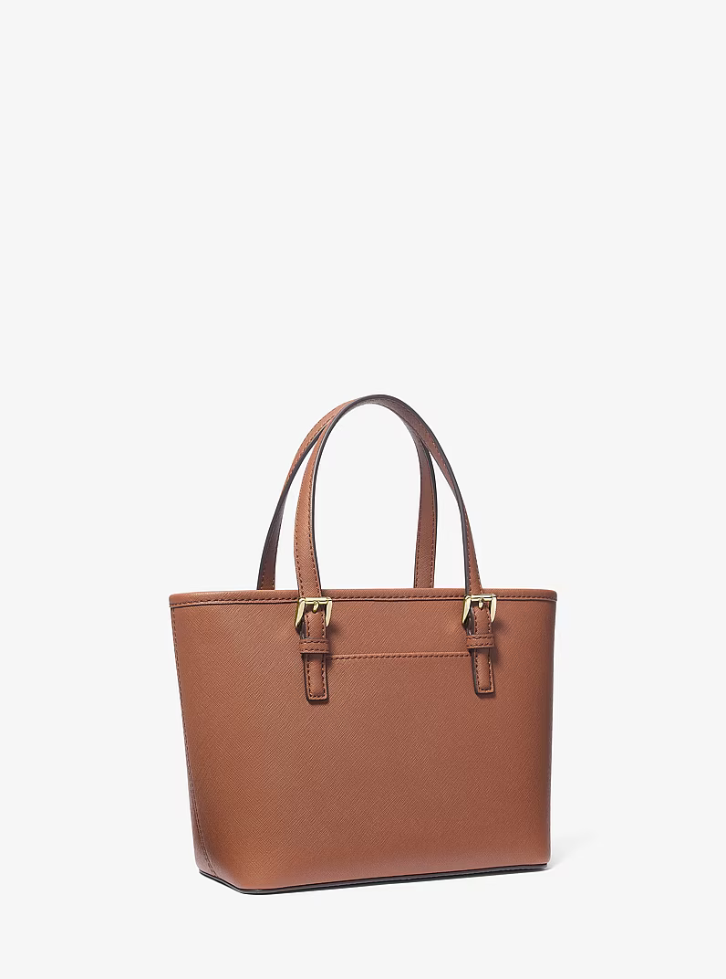 Michael Kors Outlet Jet Set Travel Extra-Small Saffiano Leather Top-Zip Tote Bag