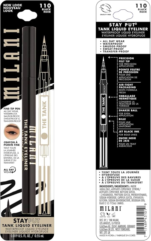 Milani - STAY PUT TANK LIQUID EYELINER