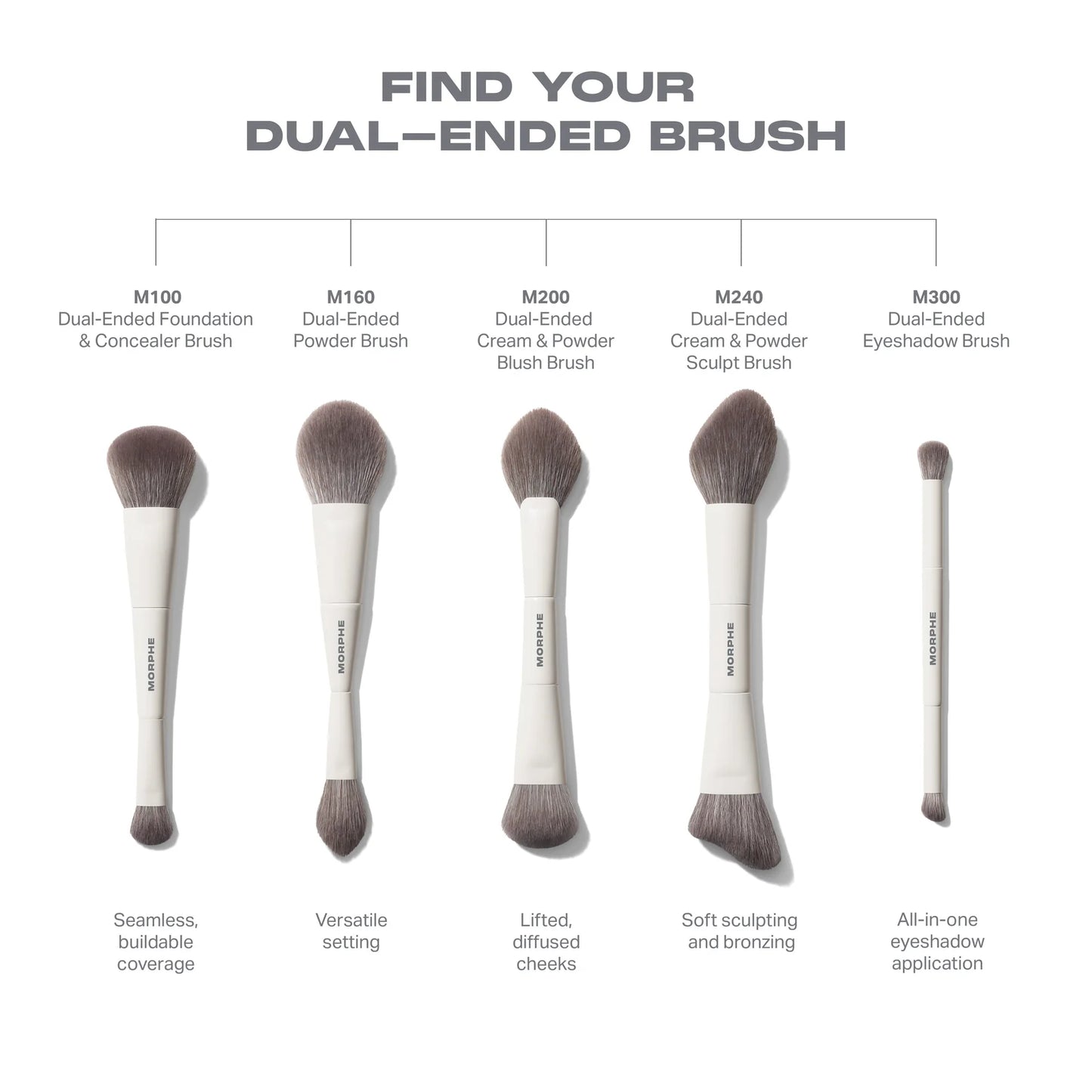 Morphe M100 Dual-Ended Foundation & Concealer Brush