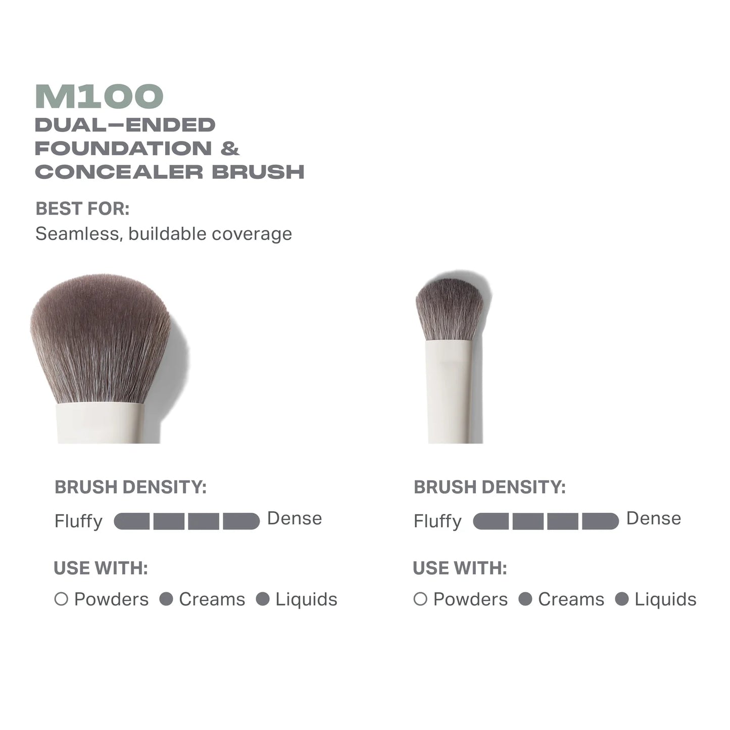 Morphe M100 Dual-Ended Foundation & Concealer Brush