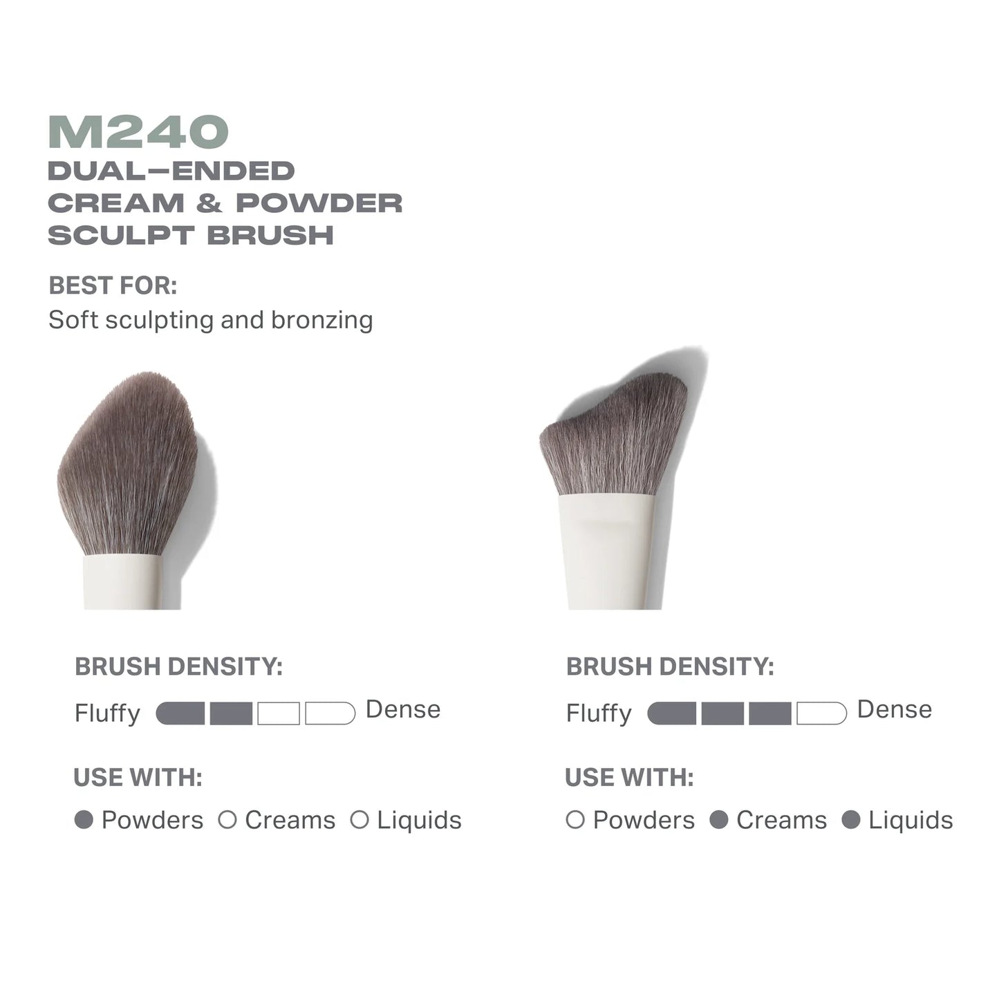 Morphe M240 Dual-Ended Cream & Powder Sculpt Brush