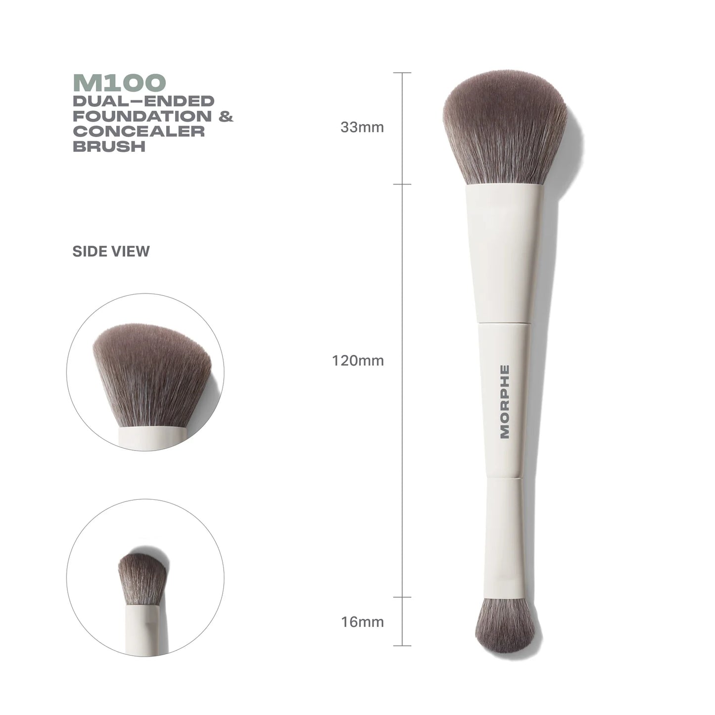 Morphe M100 Dual-Ended Foundation & Concealer Brush