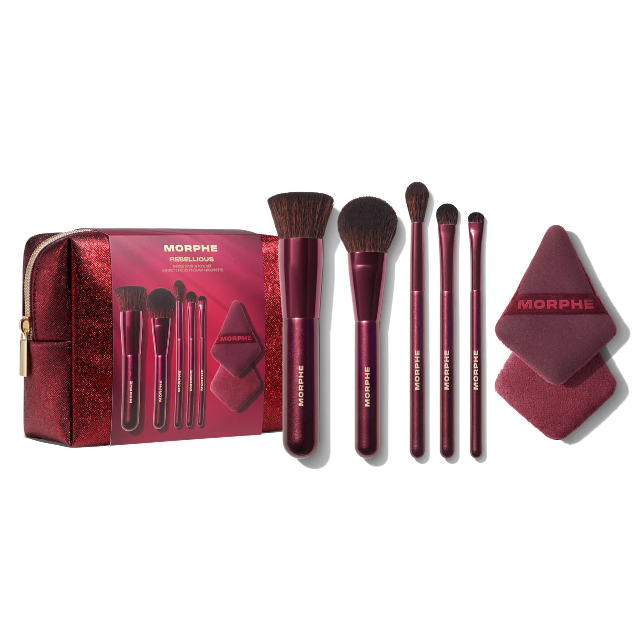 Morphe - Rebellious 6-Piece Brush & Tool Set