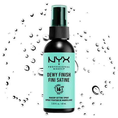 Nyx Dewy-finish makeup setting spray