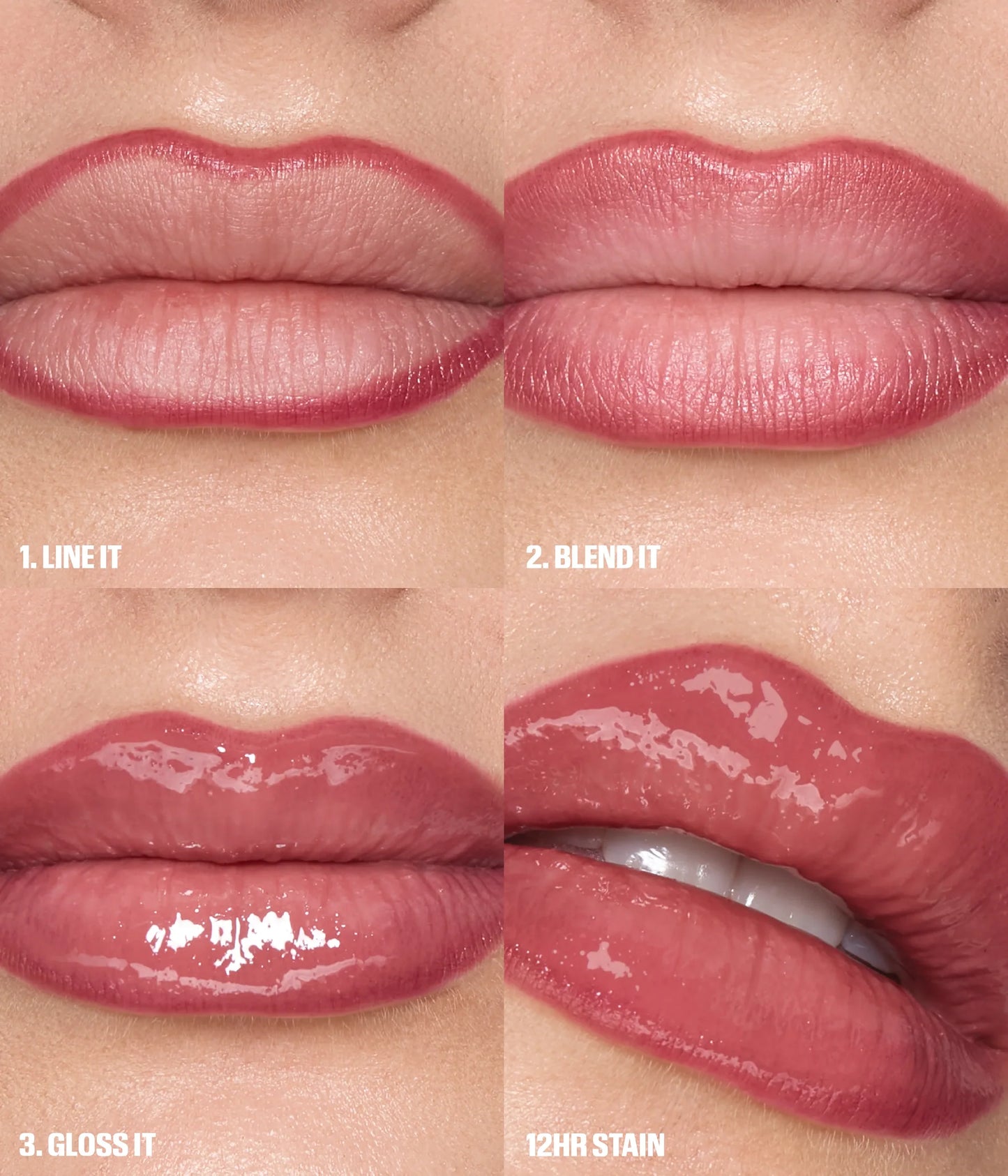 HUDA BEAUTY Kiss Me Rosy Pink Lip Duo