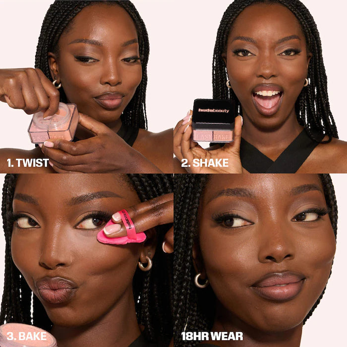 HUDA BEAUTY  Easy Bake Loose Powder Brightening + Correcting Duo