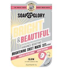 Soap and glory brightening sheet mask