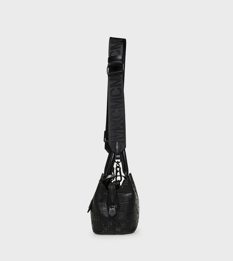 Steve Madden BTENOR-C Monogram Patterned Satchel Bag