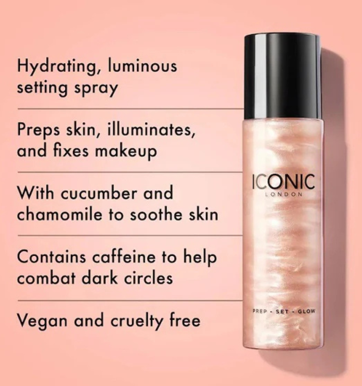 ICONIC LONDON - Glow Goals Setting Spray And Highlighter Set