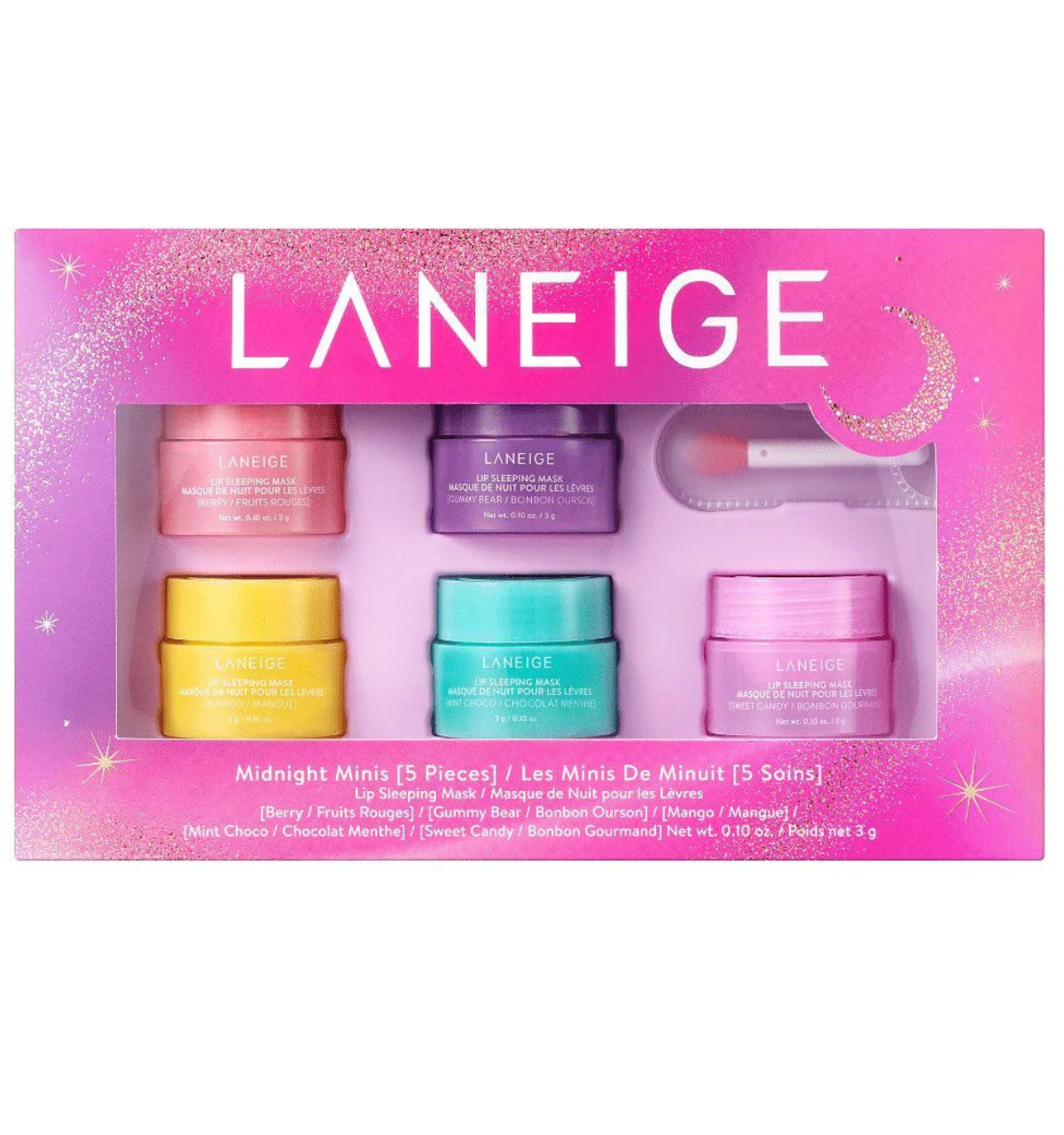 LANEIGE MIDNIGHT MINIS SET OF 5