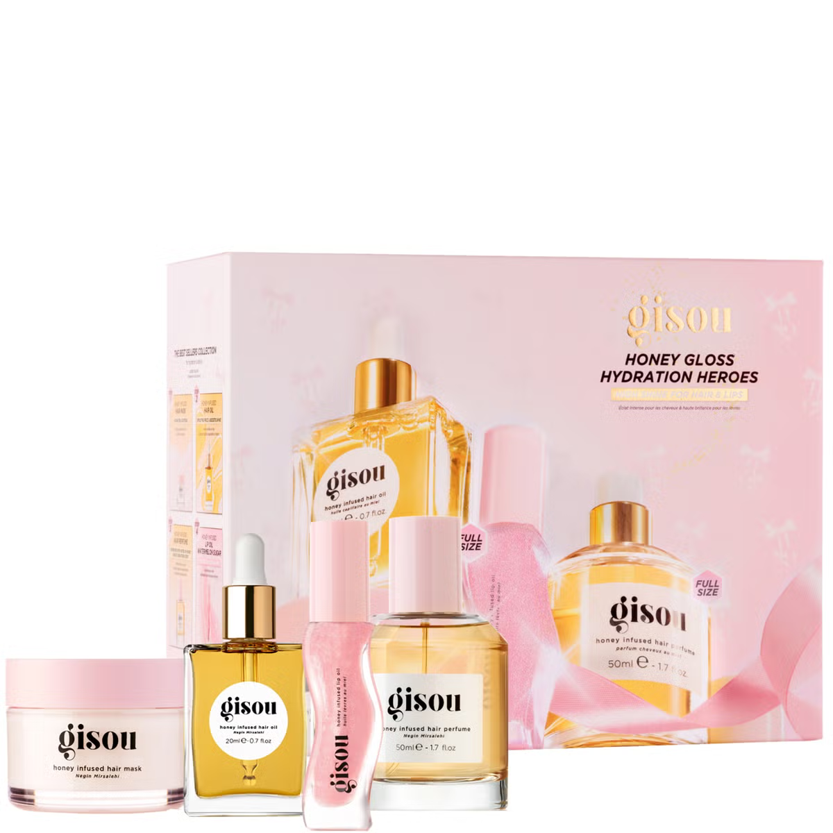 Gisou Honey Gloss Hydration Heroes Hair Value Set