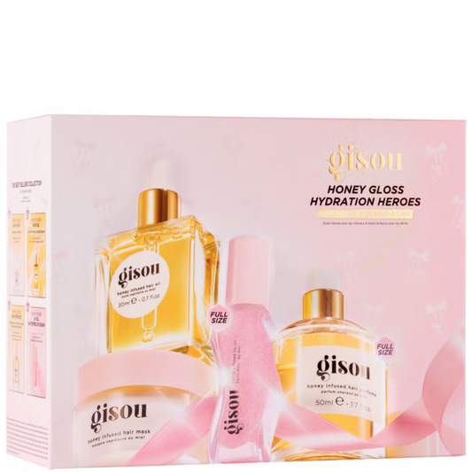 Gisou Honey Gloss Hydration Heroes Hair Value Set