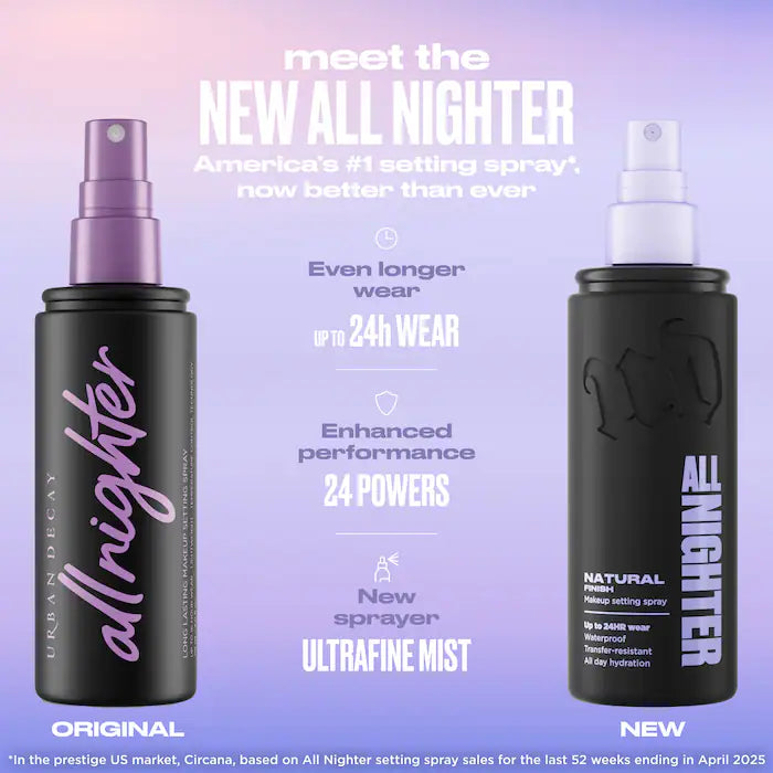 Urban Decay  All Nighter Waterproof Natural Finish Setting Spray with 24HR Wear 118 Ml