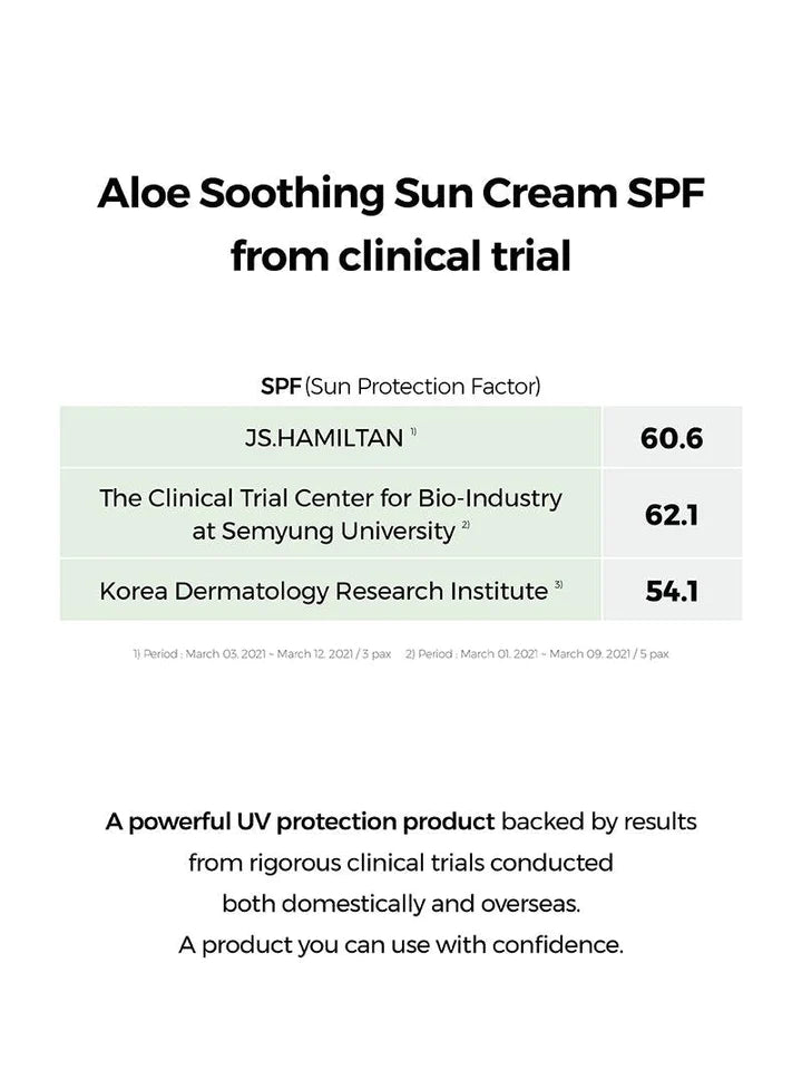 Aloe Soothing Sun Cream SPF50+/ PA+++