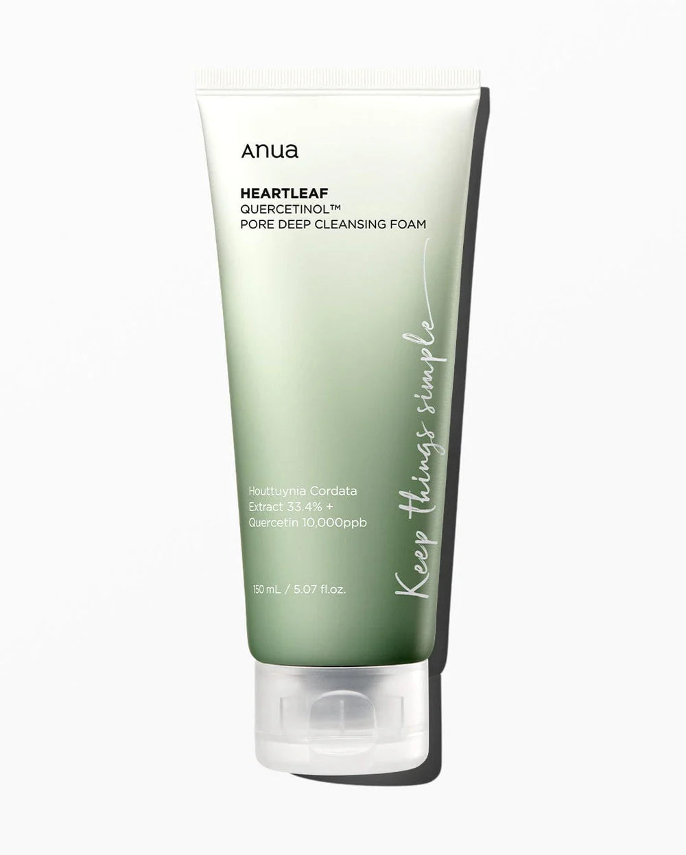 ANUA HEARTLEAF QUERCETINOL PORE DEEP CLEANSING FOAM 150ml