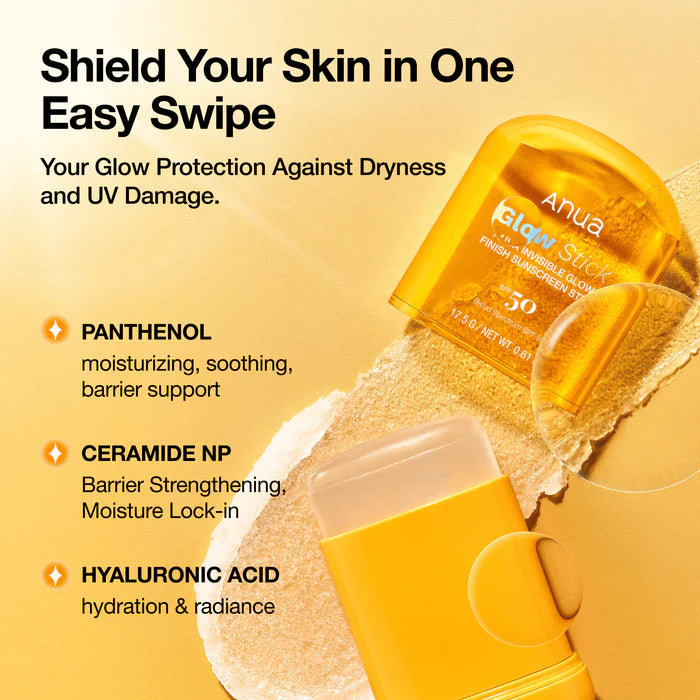 Anua - Invisible Glow Finish Sunscreen Stick SPF 50 PA++++ 18g