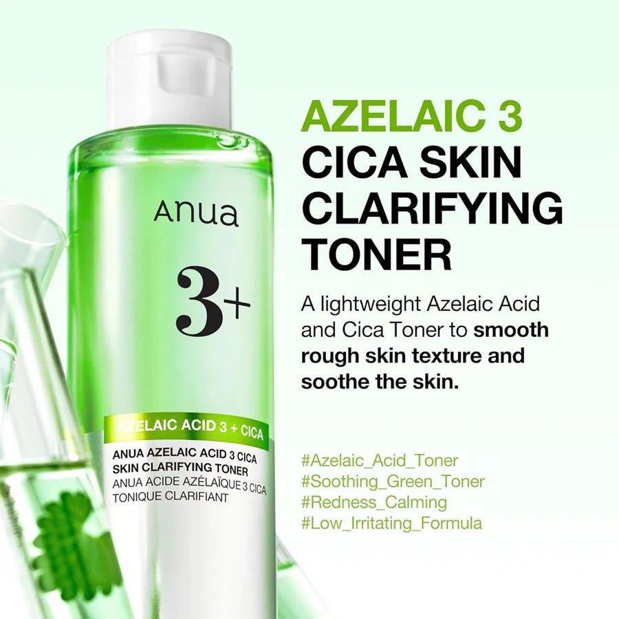 Anua Azelaic Acid 3 Cica Skin Clarifying Toner 250ml