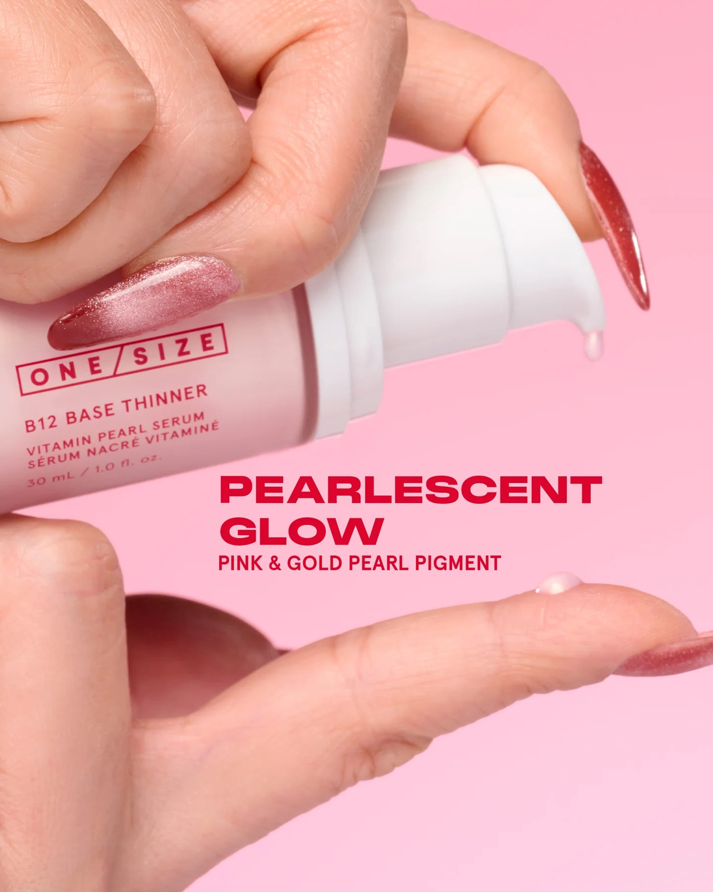 ONE SIZE B12 BASE THINNER New Shade Vitamin Pearl Serum
